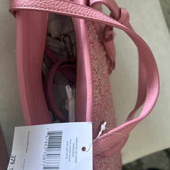 Kate Spade Pink Textured Tote - Picture 6 of 7